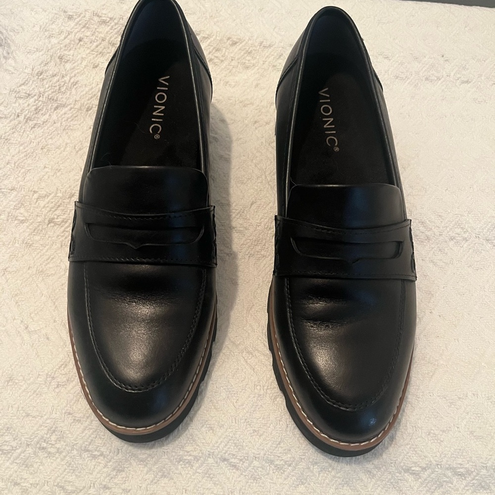 Vionic Black Loafers